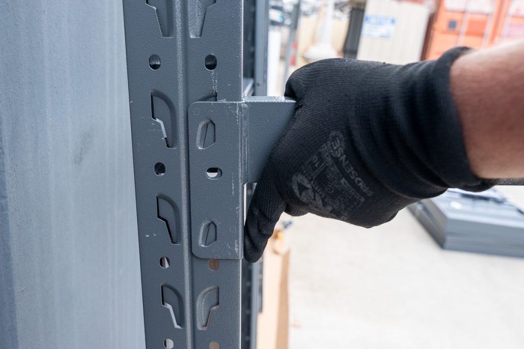 Uniting the Frames - Firmly push down until it clicks into place