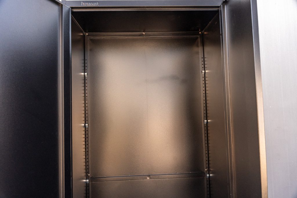Finishing Touches - Shelf supports fastened towards the back.